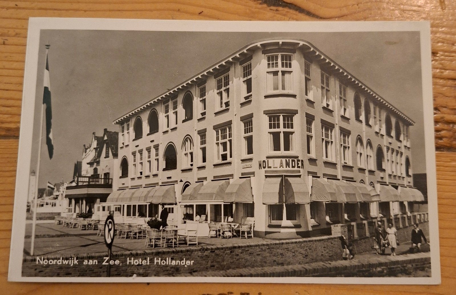 gelopen kaart 1953 Noordwijk aan Zee Hotel Hollander, Ophalen of Verzenden, 1940 tot 1960, Zuid-Holland
