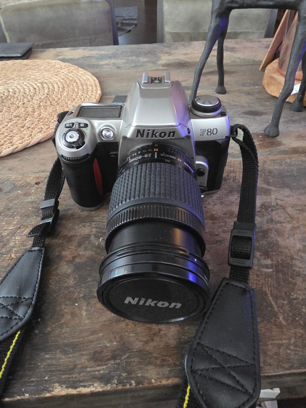 Nikon F80 Spiegelreflexcamera met AF Nikkor 28-80mm lens, Ophalen, Gebruikt, Spiegelreflex, Nikon