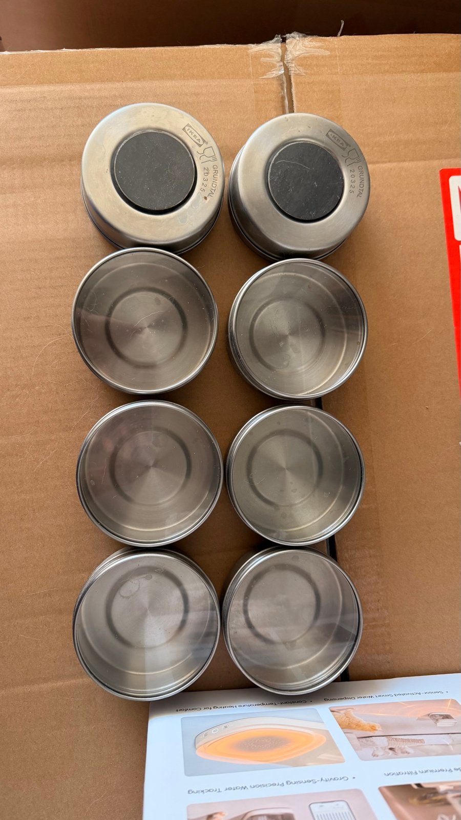 Ikea magneet kruidenrekjes - 8 stuks, IKEA, Zilver, Ophalen of Verzenden, Metaal
