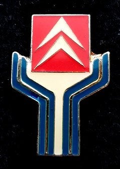 Citroën -- op handen gedragen pin, Verzamelen, Verzenden, Nieuw, Transport, Speldje of Pin