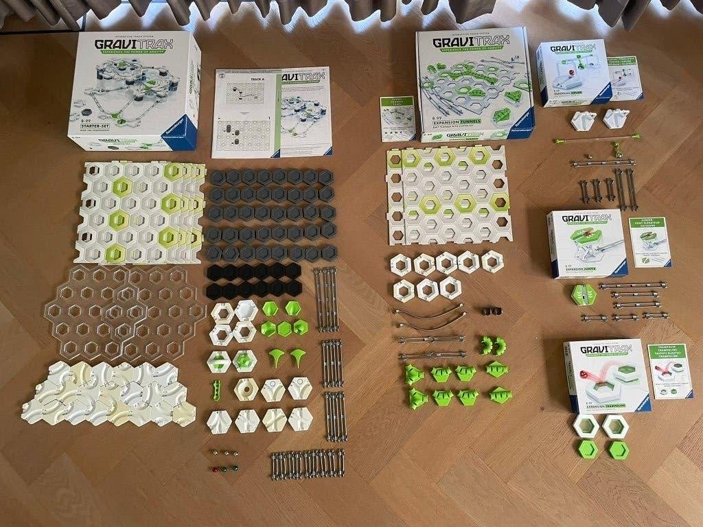 Gravi trax starter set + 4 uitbreidingen, Ophalen, Zo goed als nieuw, Bouwen