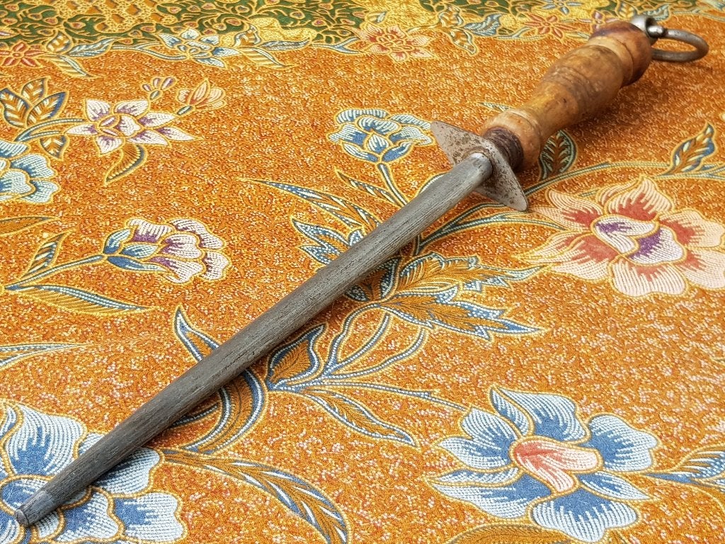 Mooie grote originele antieke wetstaal uit Duitsland 42,3 cm, Ophalen of Verzenden