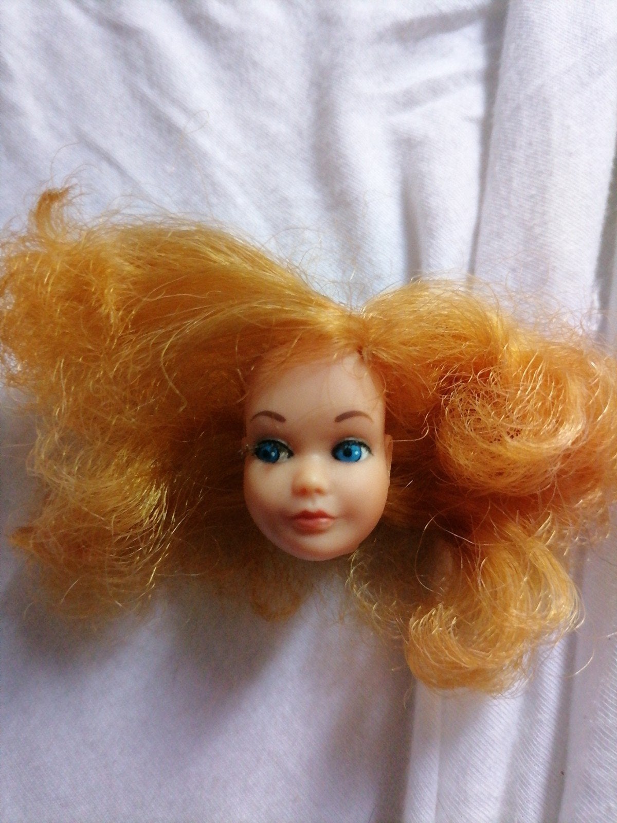 Vintage barbie poppen hoofdje, Ophalen of Verzenden, Gebruikt, Fashion Doll