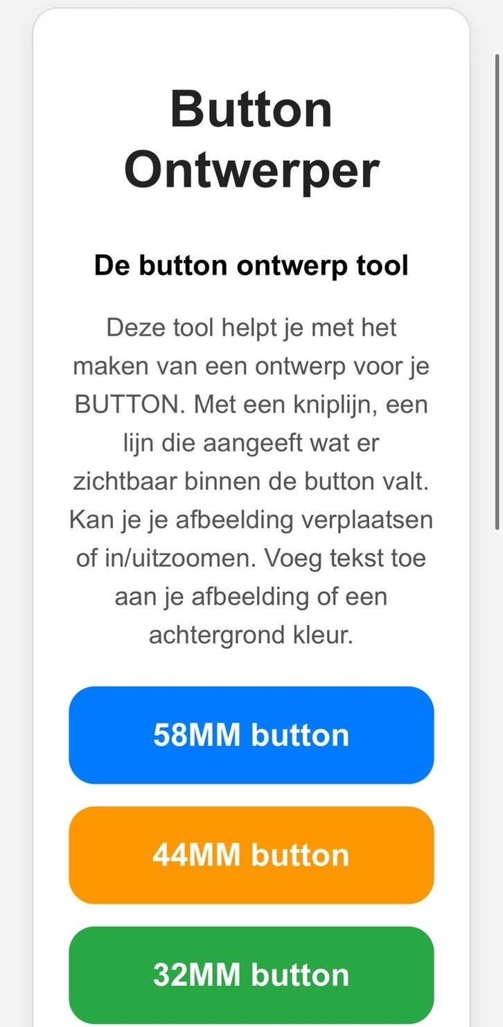 Button ontwerper, Verzamelen, Speldjes, Pins en Buttons, Ophalen of Verzenden, Nieuw, Overige onderwerpen, Button