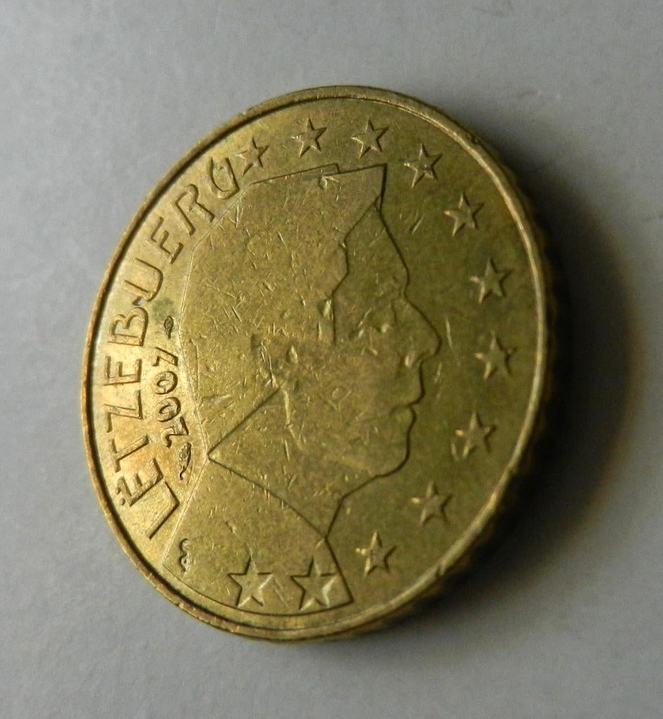 Luxemburg 50 eurocent 2007, Verzenden, Luxemburg, 50 cent, Losse munt