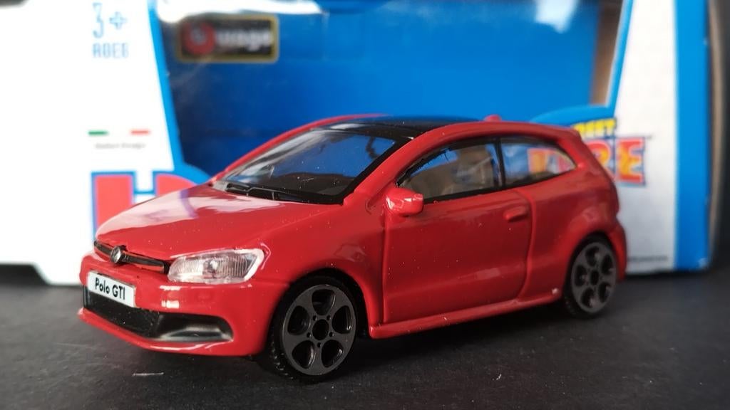 Volkswagen VW Polo mk5 GTi 1:43 Bburago Burago Pol, Overige merken, Auto, Verzenden, .