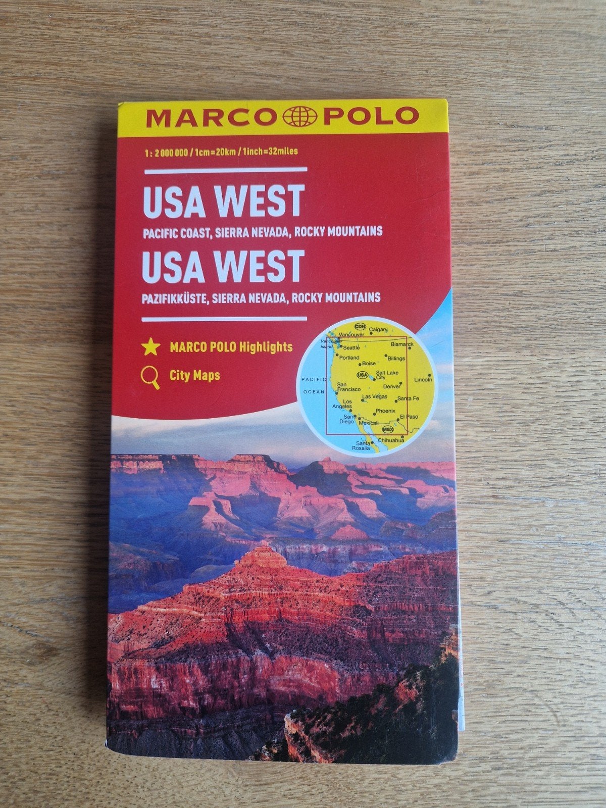 Wegenkaart Usa West - Marco Polo, Boeken, Ophalen of Verzenden