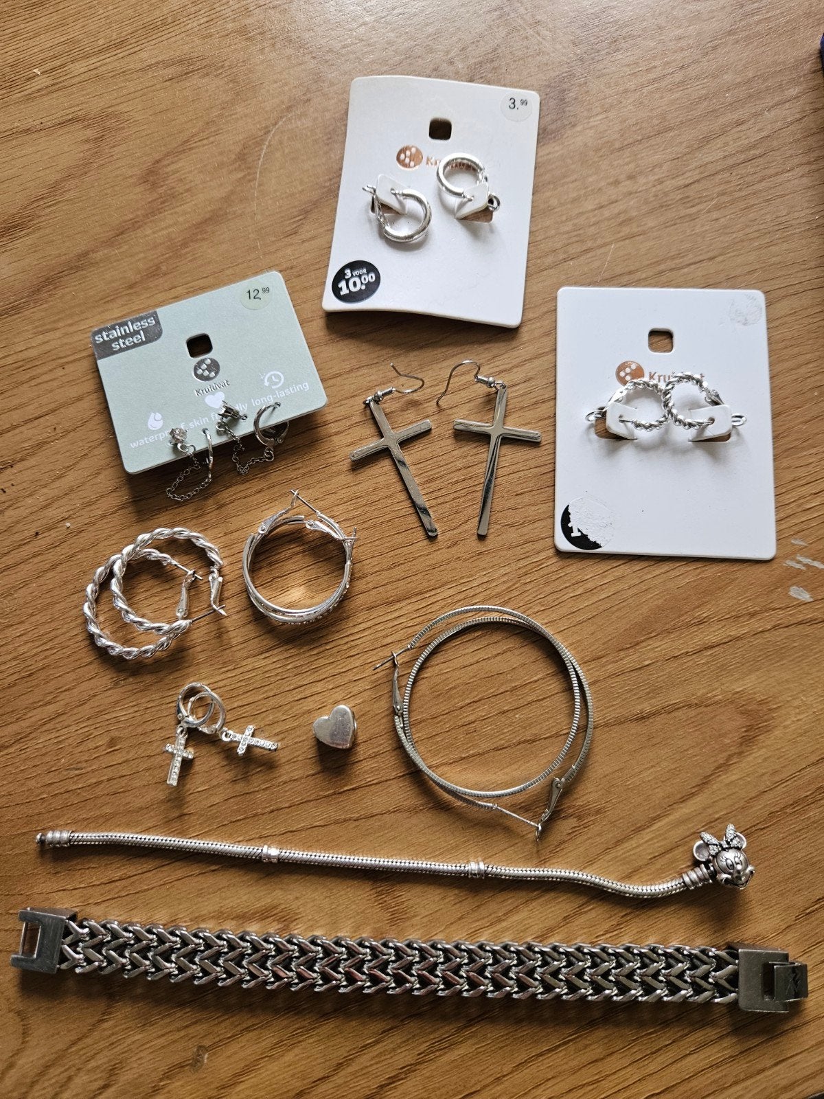Sieraden, Zo goed als nieuw, 4 bedels of meer, Zilver, Ophalen