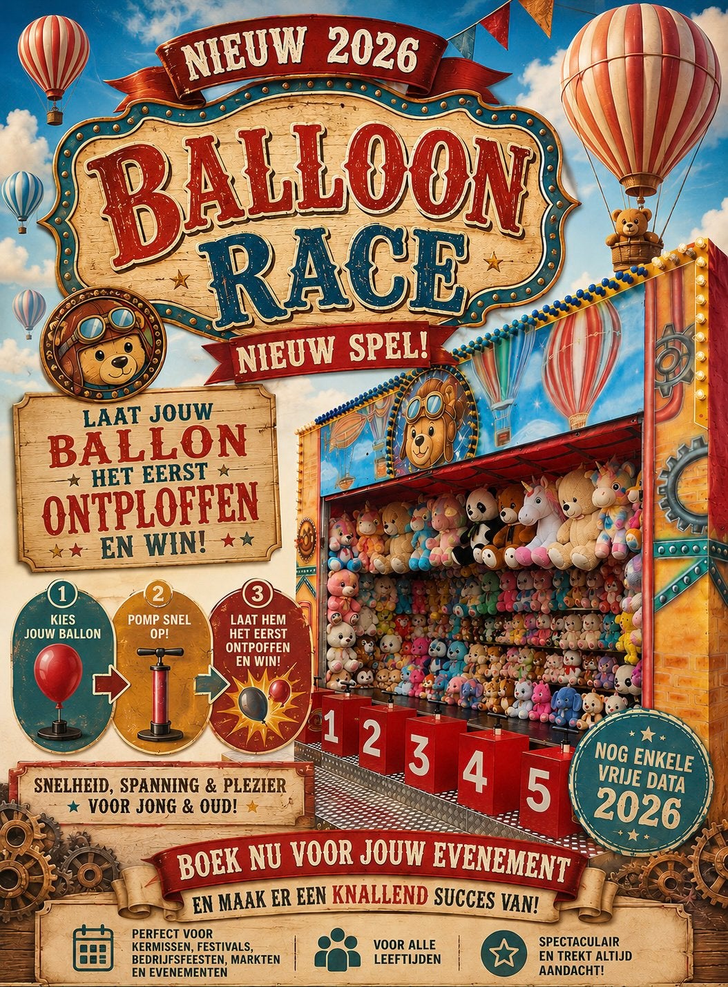 Spelkraam te huur voor uw bedrijfsfeest, kermis of evenement, Ophalen of Verzenden, Overige