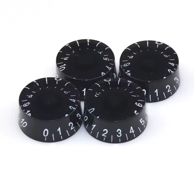 (4pcs) speed knobs glad rond zwart, Muziek en Instrumenten, Moku Custom Guitars, Nieuw, 4613CB, Ophalen of Verzenden