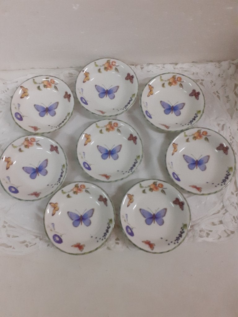 Janneke Brinkman - Fruits & Flowers - 8 petit four bordjes, Ophalen of Verzenden