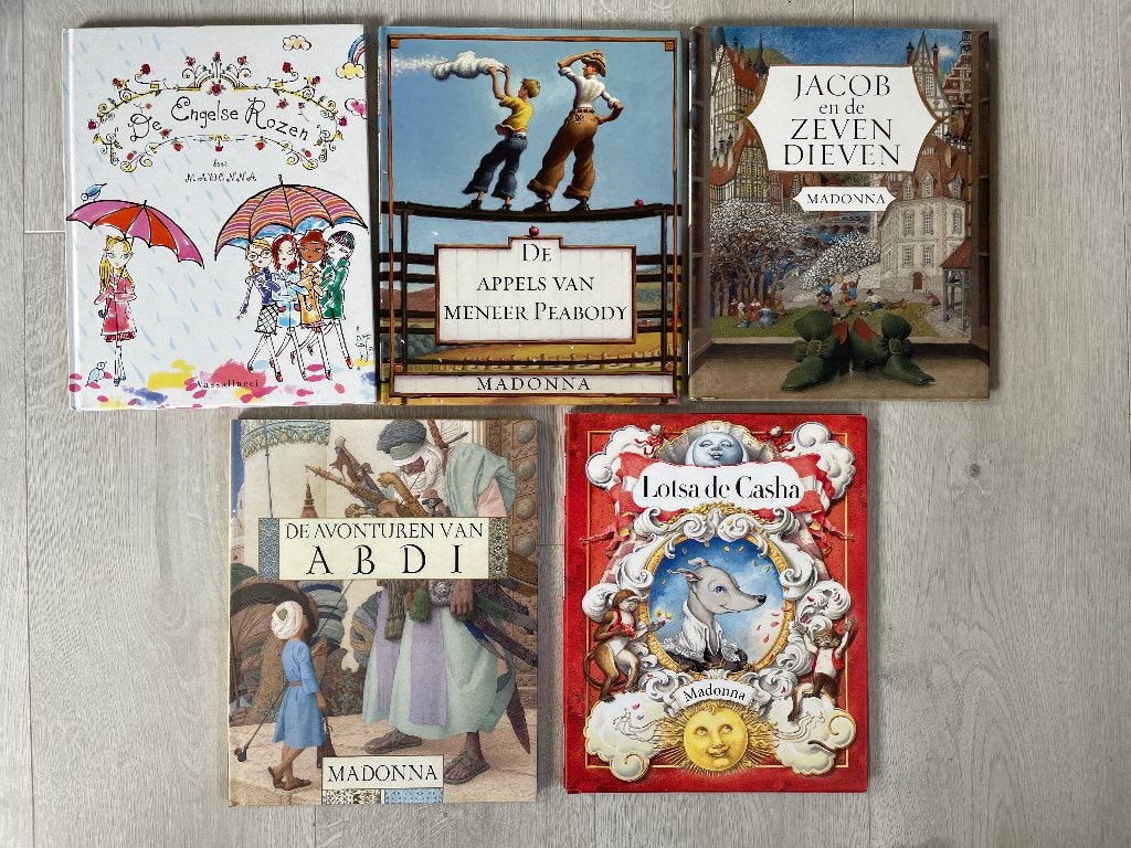 Complete set: 5x Madonna kinderboeken, Fictie algemeen, Ophalen of Verzenden, Zo goed als nieuw, Madonna