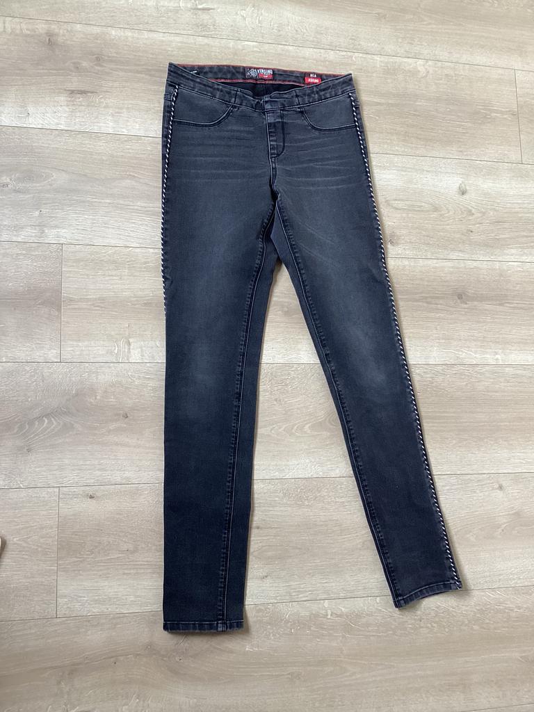 Spijkerbroek jegging grijs Vingino maat 14 Nieuwstaat, Ophalen of Verzenden, Zo goed als nieuw, Meisje, Broek