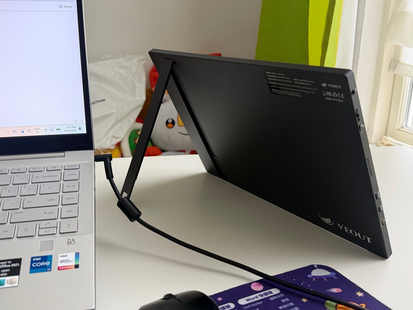 VEOUT Draagbare Monitor 15.6 inch Full HD - Nieuw, Computers en Software, Gaming, HDMI, IPS, Nieuw