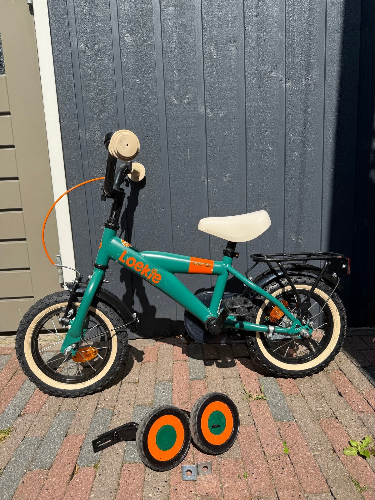 Loekie kinderfiets 12 inch met zijwieltjes, Fietsen en Brommers, Fietsen | Kinderfietsjes, Ophalen, Gebruikt, Minder dan 16 inch