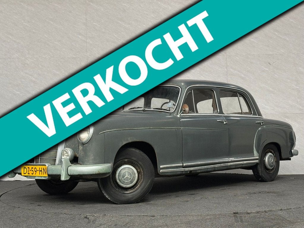Mercedes-Benz 220 S Ponton Barnfind opknapper rollend, Auto's, 1300 kg, Gebruikt, Overige carrosserieën, Bedrijf