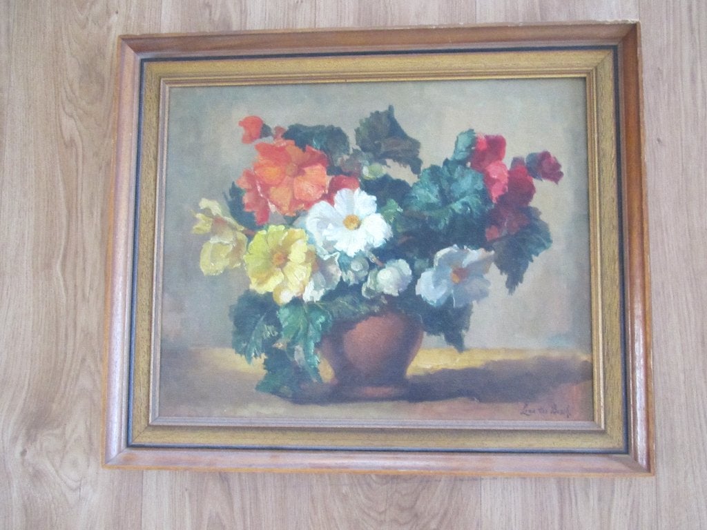 schilderij   Bloemstilleven Lena ten  Bosch, Ophalen, 50 – 75, Oorspronkelijke maker, Nieuw