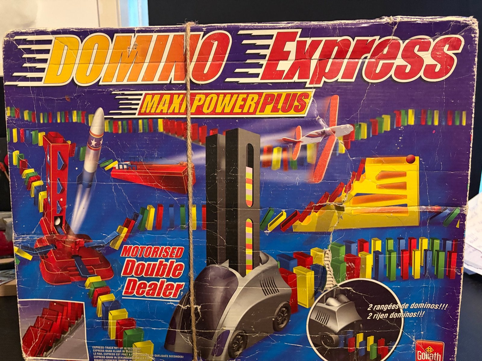 2x Domino Express Maxi Power Plus in grote doos, Ophalen of Verzenden, Gebruikt, Jongen of Meisje