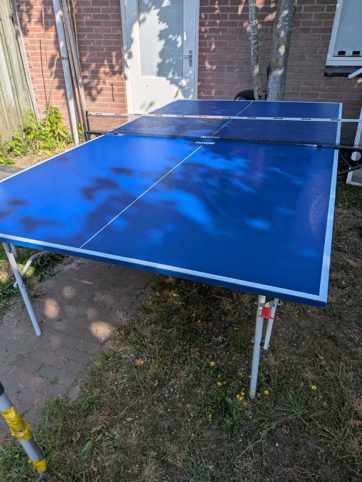 Kettler Match 3.0 Tafeltennistafel outdoor pingpongtafel, Sport en Fitness, Tafeltennis, Ophalen, Gebruikt, Tafel Outdoor, Verrijdbaar