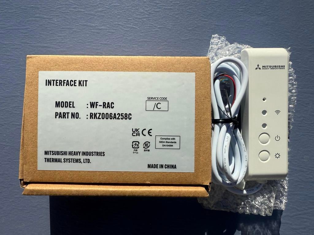 Mitsubishi WF-RAC Interface Kit WiFi Module, Witgoed en Apparatuur, Airco's, Minder dan 60 m³, Nieuw, 3 snelheden of meer, Ophalen of Verzenden