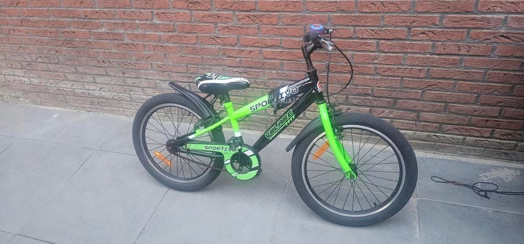 Sportivo kinderfiets 20 inch - Zwart/Neon Groen, Fietsen en Brommers, Fietsen | Heren | Herenfietsen, Overige merken, Gebruikt