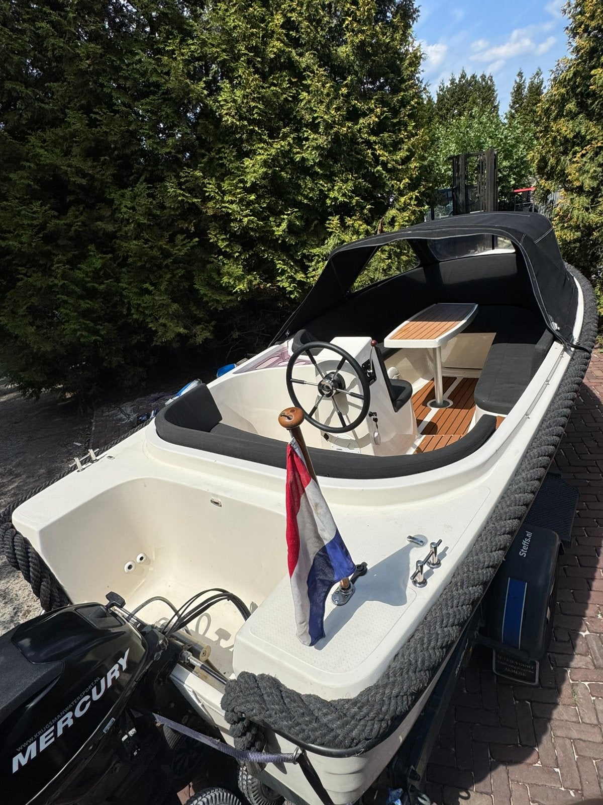 Corsiva 520 + 15pk Mercury Powertilt Teak *ZEER NETJES*, Ophalen of Verzenden, Zo goed als nieuw, Corsiva, Antifouling