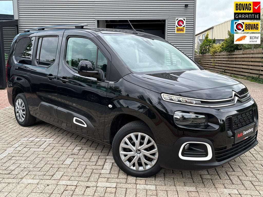 Citroen Berlingo XL 1.2 PureTech 7persoons ! GARANTIE, Voorwielaandrijving, Stof, Gebruikt, Zwart