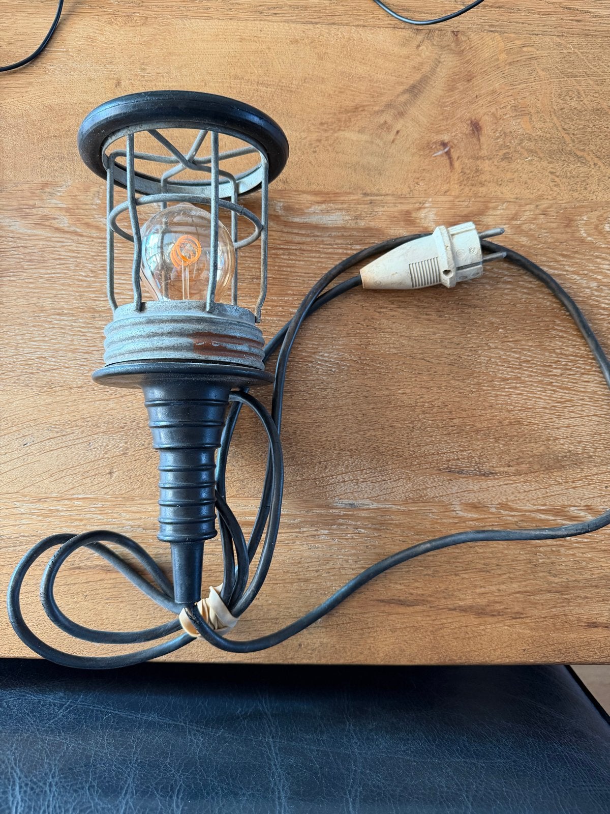 Vintage Looplamp - Industriële Stijl, Antiek en Kunst, Ophalen of Verzenden