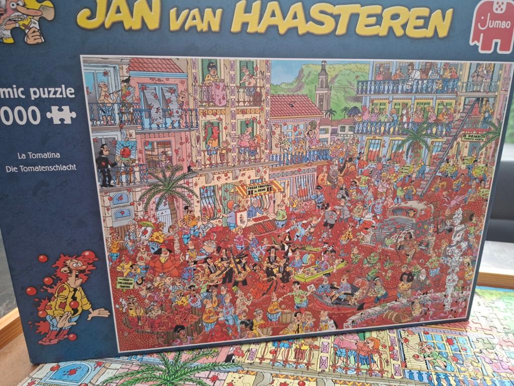 J.v Haasteren puzzels 1000 stukjes, Hobby en Vrije tijd, Ophalen of Verzenden, 500 t/m 1500 stukjes, Zo goed als nieuw