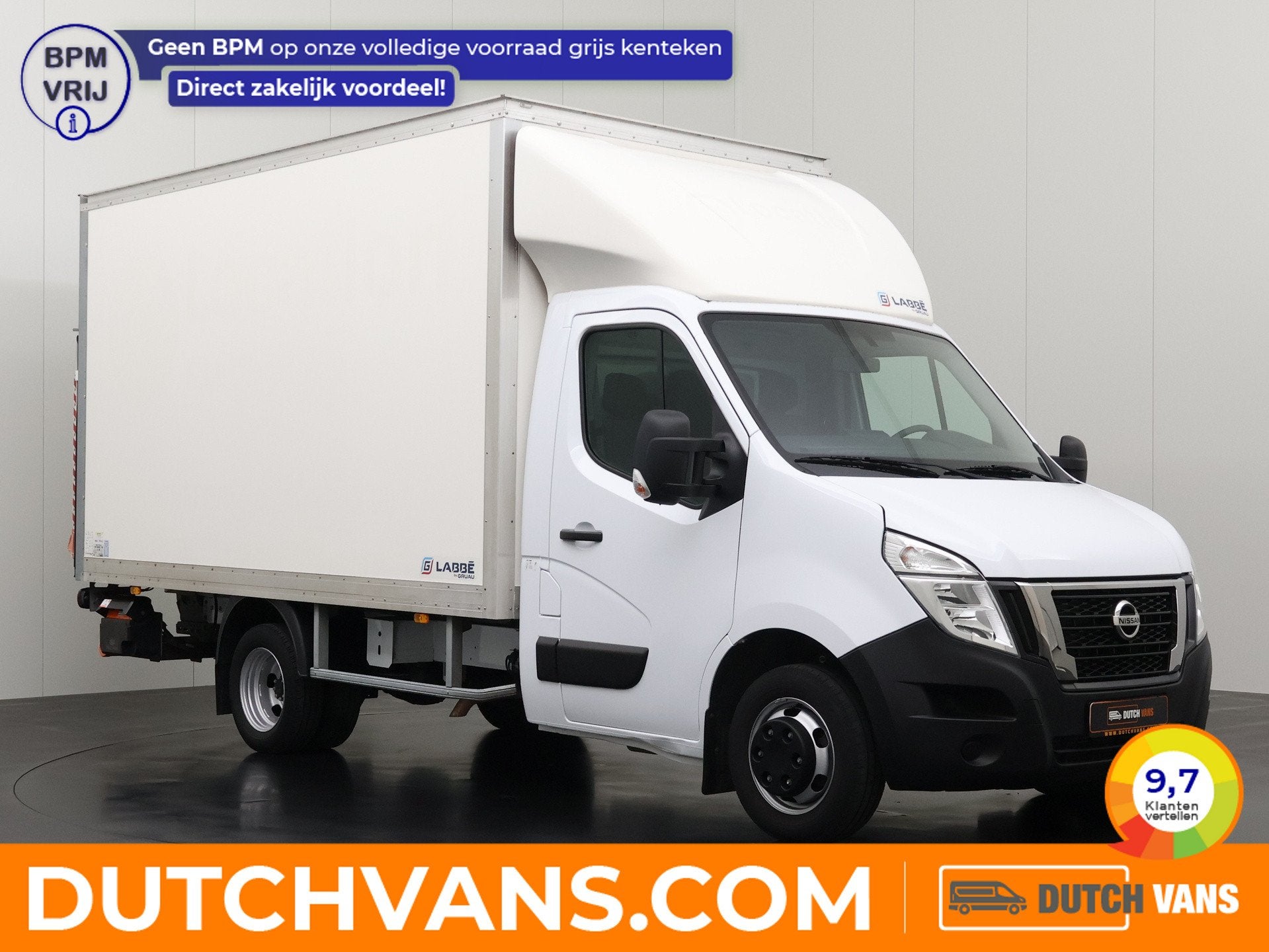 Renault Master 2.3DCI 165PK Dubbellucht Bakwagen+Laadklep |, Dealer onderhouden, Gebruikt, Euro 6, Renault