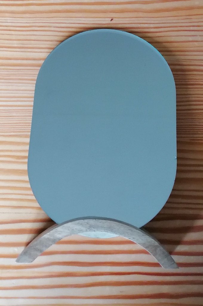 Decoratieve spiegel op mangohouten standaard, Minder dan 50 cm, Nieuw, Ophalen of Verzenden, Minder dan 100 cm