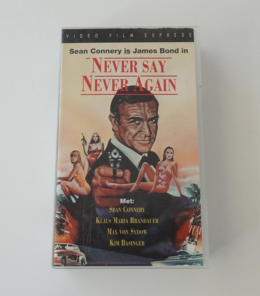 James Bond 007 : Never Say Never Again - Film op VHS - 1983, Vanaf 6 jaar, Ophalen, Zo goed als nieuw, Actie en Avontuur