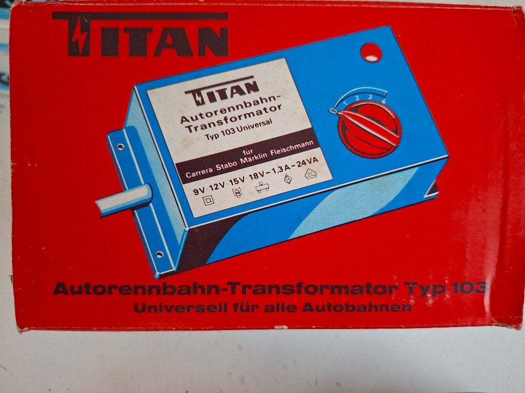 Titan typ 103 racebaan transformator, Kinderen en Baby's, Overige merken, Onderdelen, Ophalen of Verzenden, Zo goed als nieuw