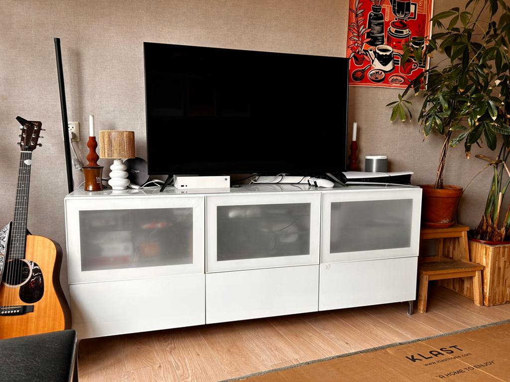 Tv meubel, Huis en Inrichting, Kasten | Televisiemeubels, Ophalen, Gebruikt, 150 tot 200 cm, Minder dan 100 cm