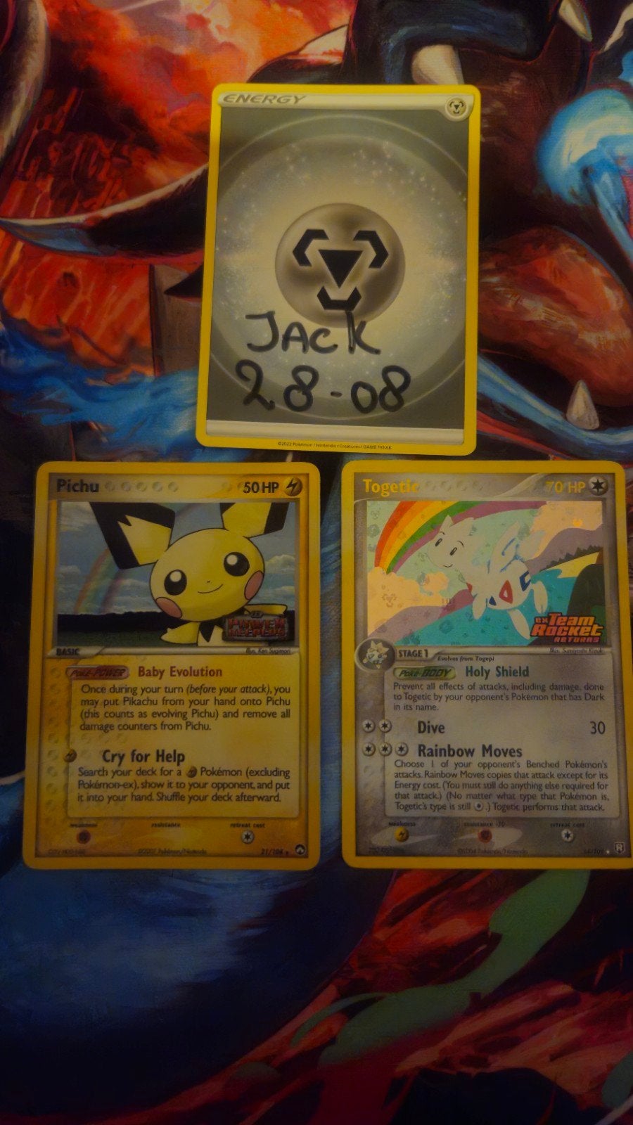 Pokémon Kaarten: Pichu, Togetic., Ophalen of Verzenden, Gebruikt, Meerdere kaarten
