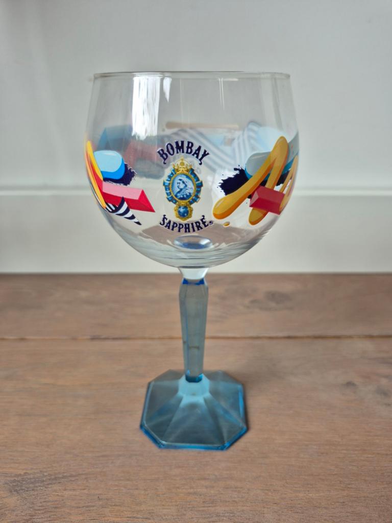 5 Bombay Sahpire drinkglazen, Verzamelen, Glas en Borrelglaasjes, Ophalen of Verzenden, Nieuw, Overige typen