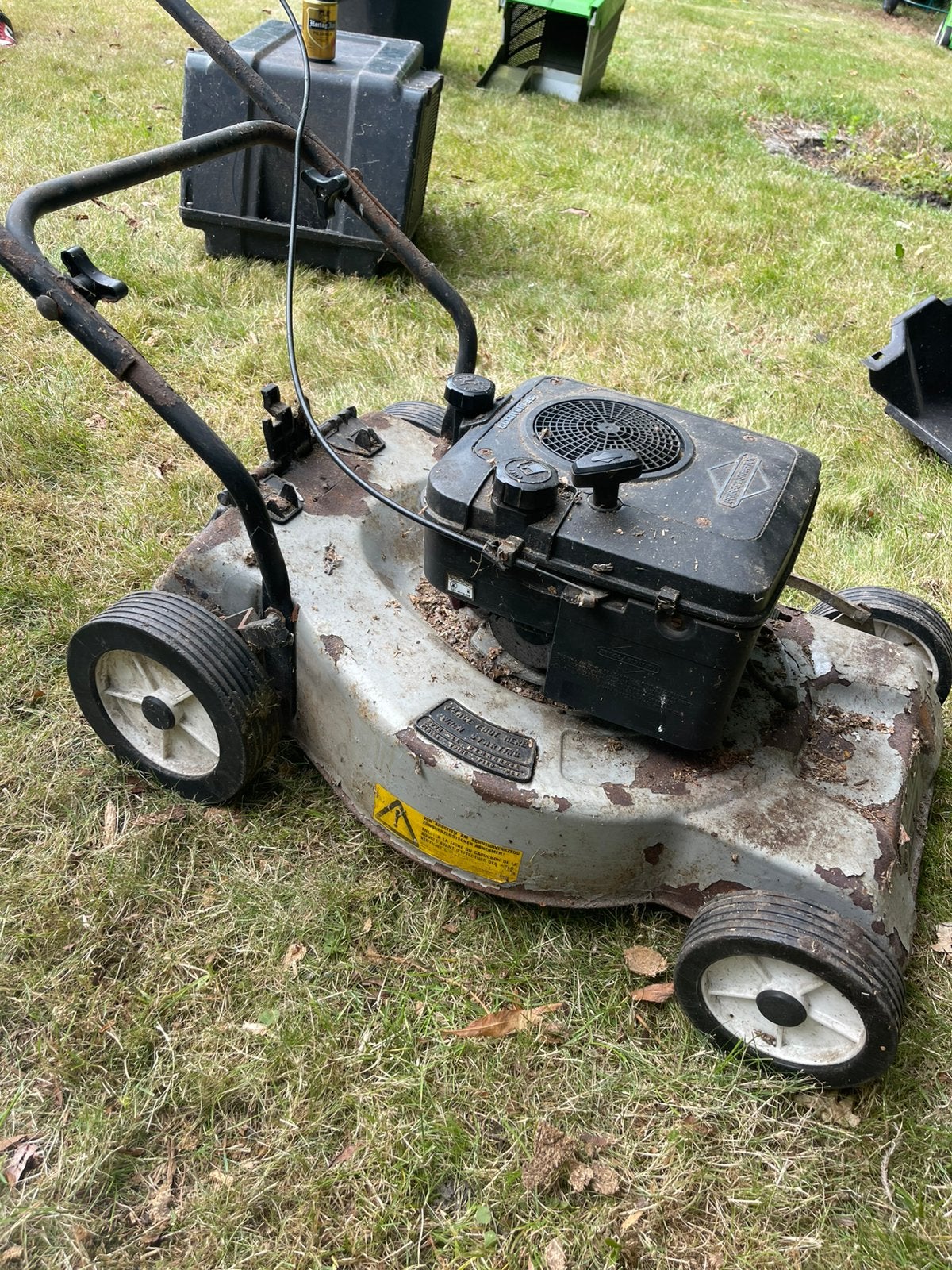 Oude grasmaaier, Tuin en Terras, Grasmaaiers, Ophalen, Zo goed als nieuw