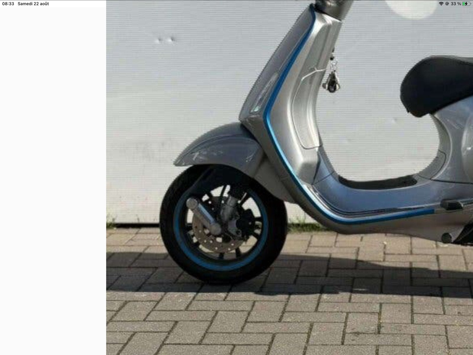 Vespa voorvork met compleet voor- en achterwiel, Ophalen, Gebruikt, Overige typen, Vespa