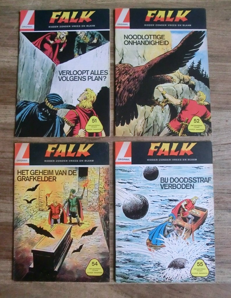 Nog 3 strips uit de Falk, Ridder zonder vrees en blaam reeks, Meerdere stripboeken, Ophalen of Verzenden, Gelezen