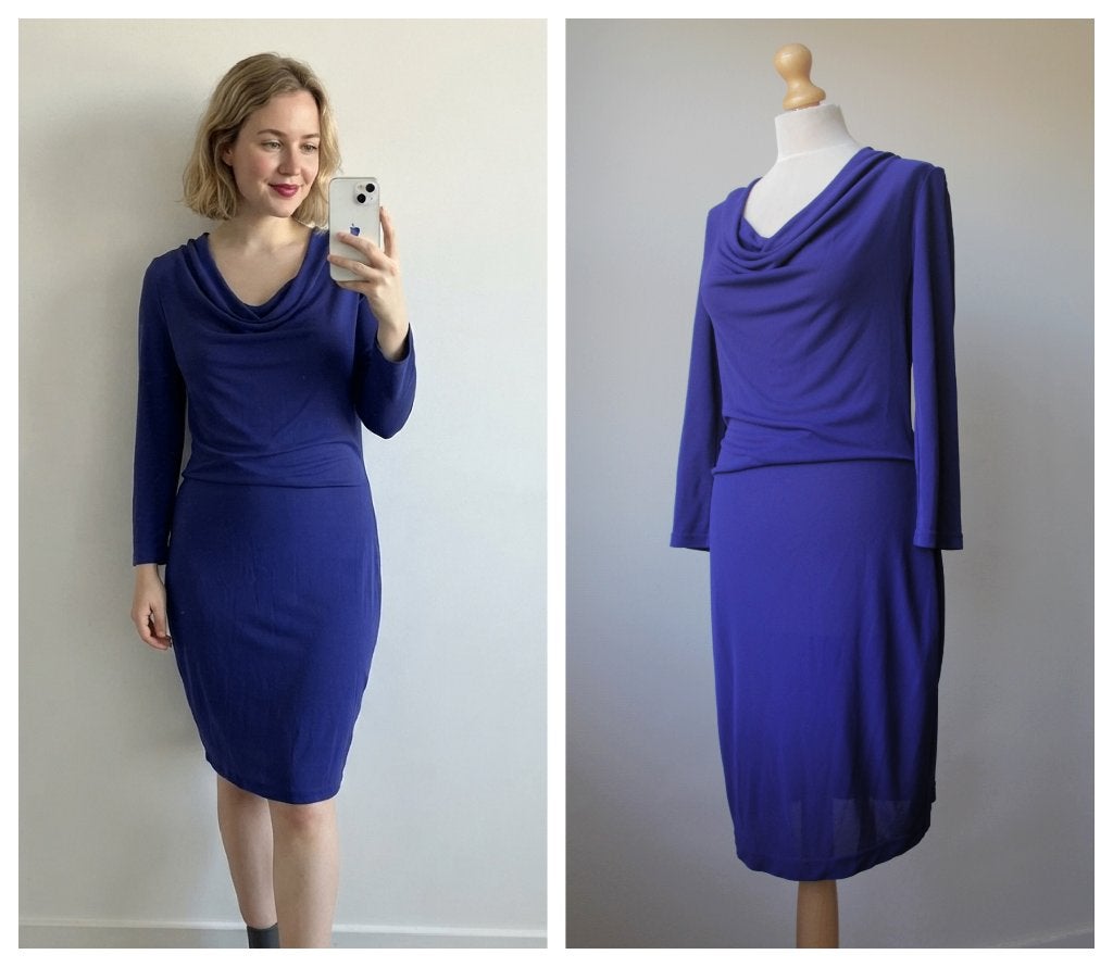 Claudia Sträter - NIEUW / mooie jurk blauw - maat 38, Maat 38/40 (M), Nieuw, Claudia Sträter, Boven de knie
