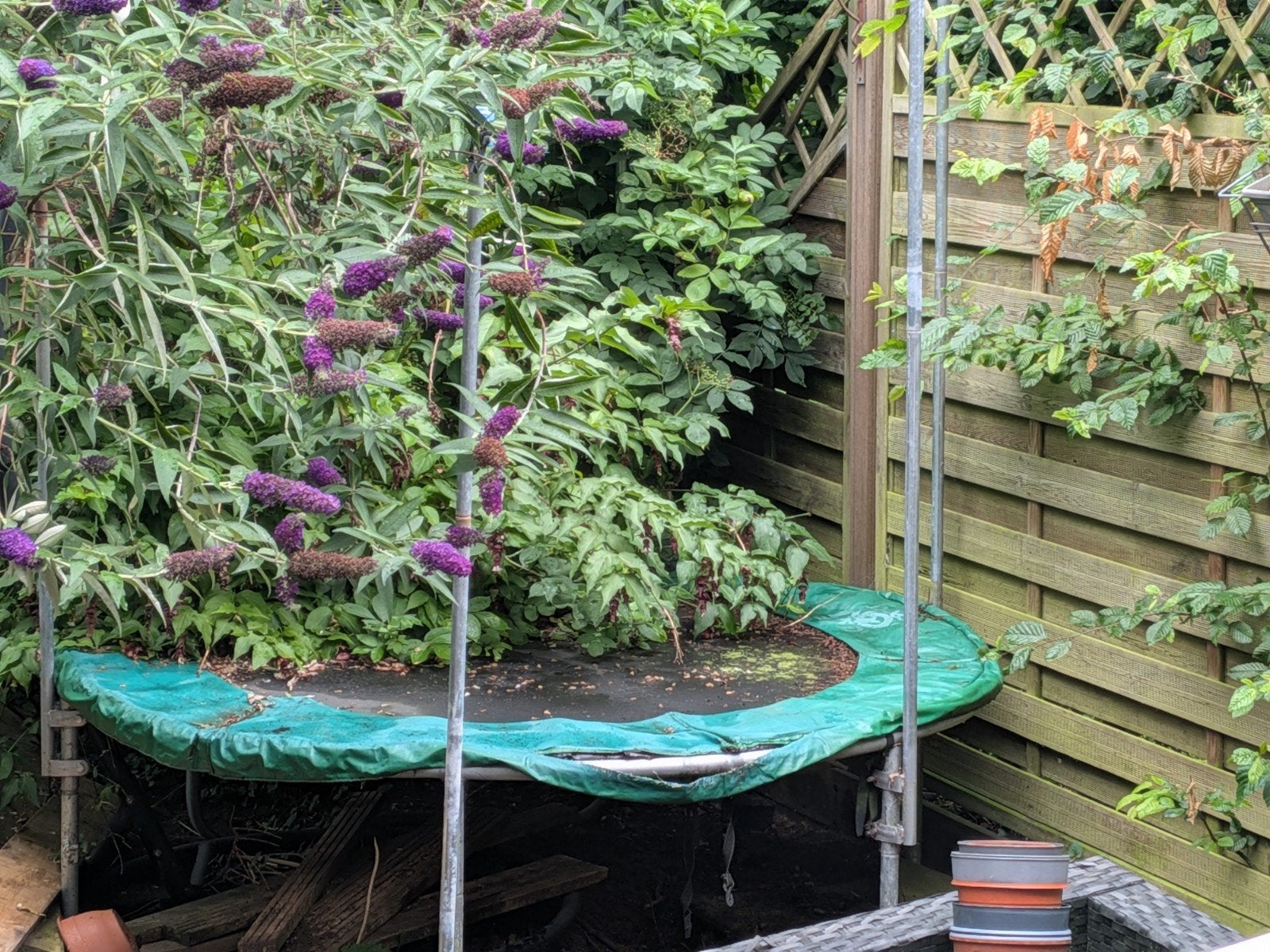 Trampoline, diameter 180 cm, Ophalen, Gebruikt