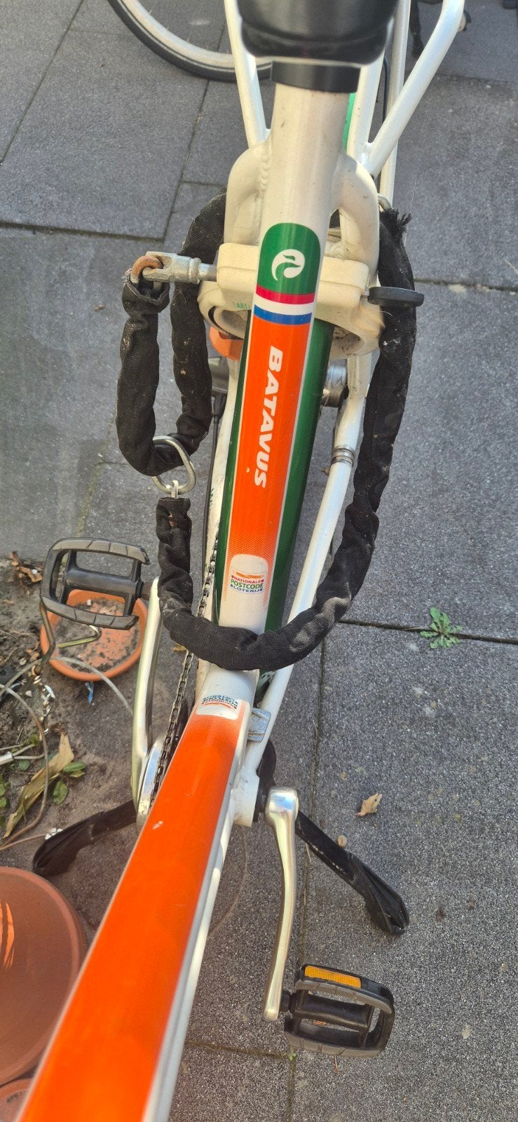 Batavus stadsfiets met insteekslot en 3 versnellingen, Ophalen, Terugtraprem, Versnellingen, Batavus