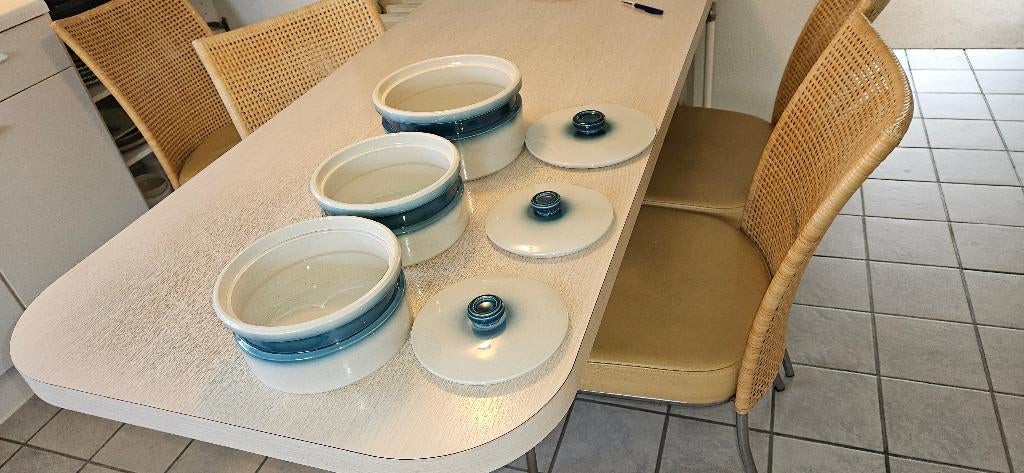 Wedgwood blue pacific dekschalen, Huis en Inrichting, Keuken | Servies, Ophalen, Overige typen, Zo goed als nieuw, Overige stijlen