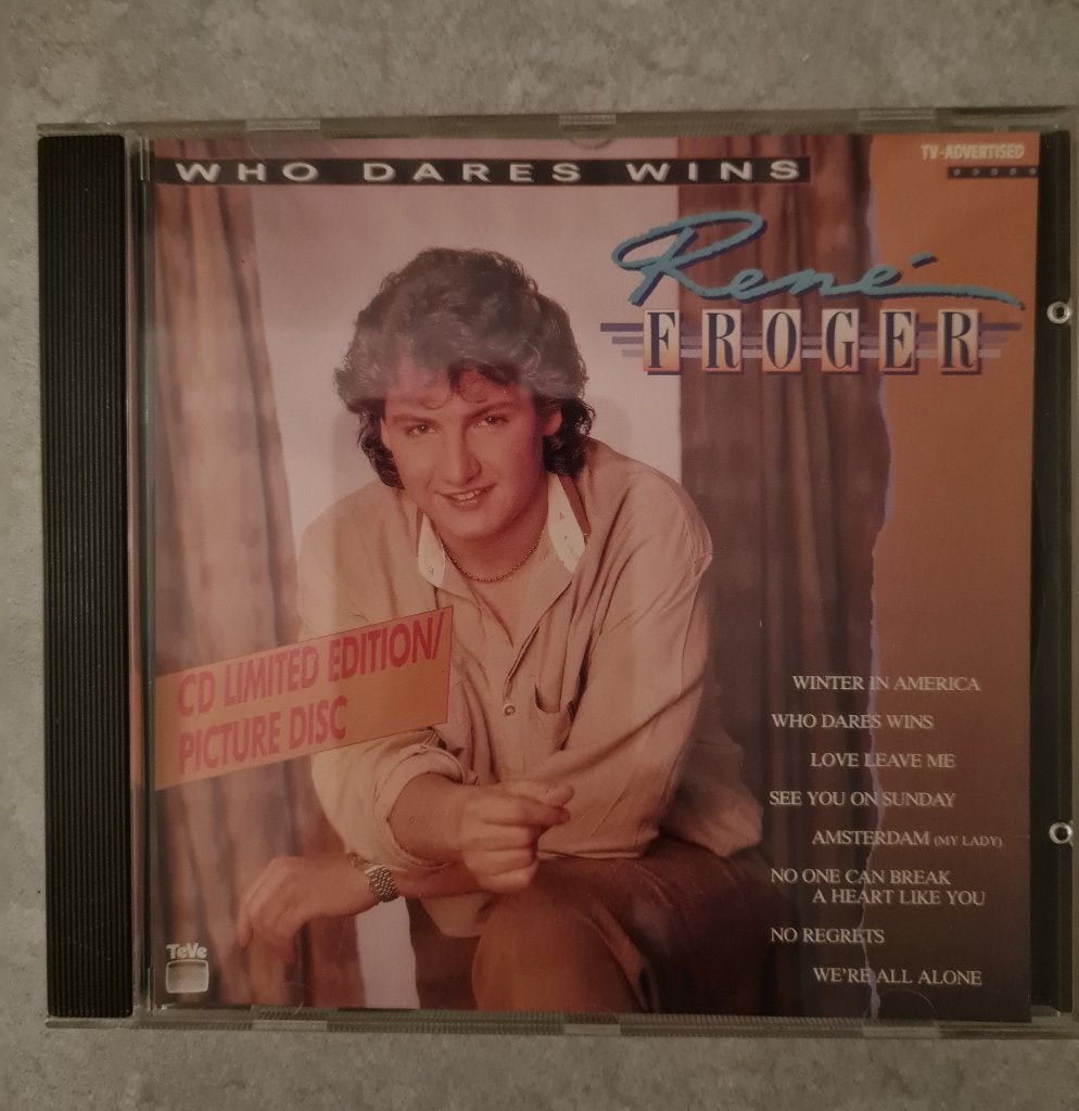 René Froger - CD - Who dares wins, Ophalen of Verzenden, Zo goed als nieuw