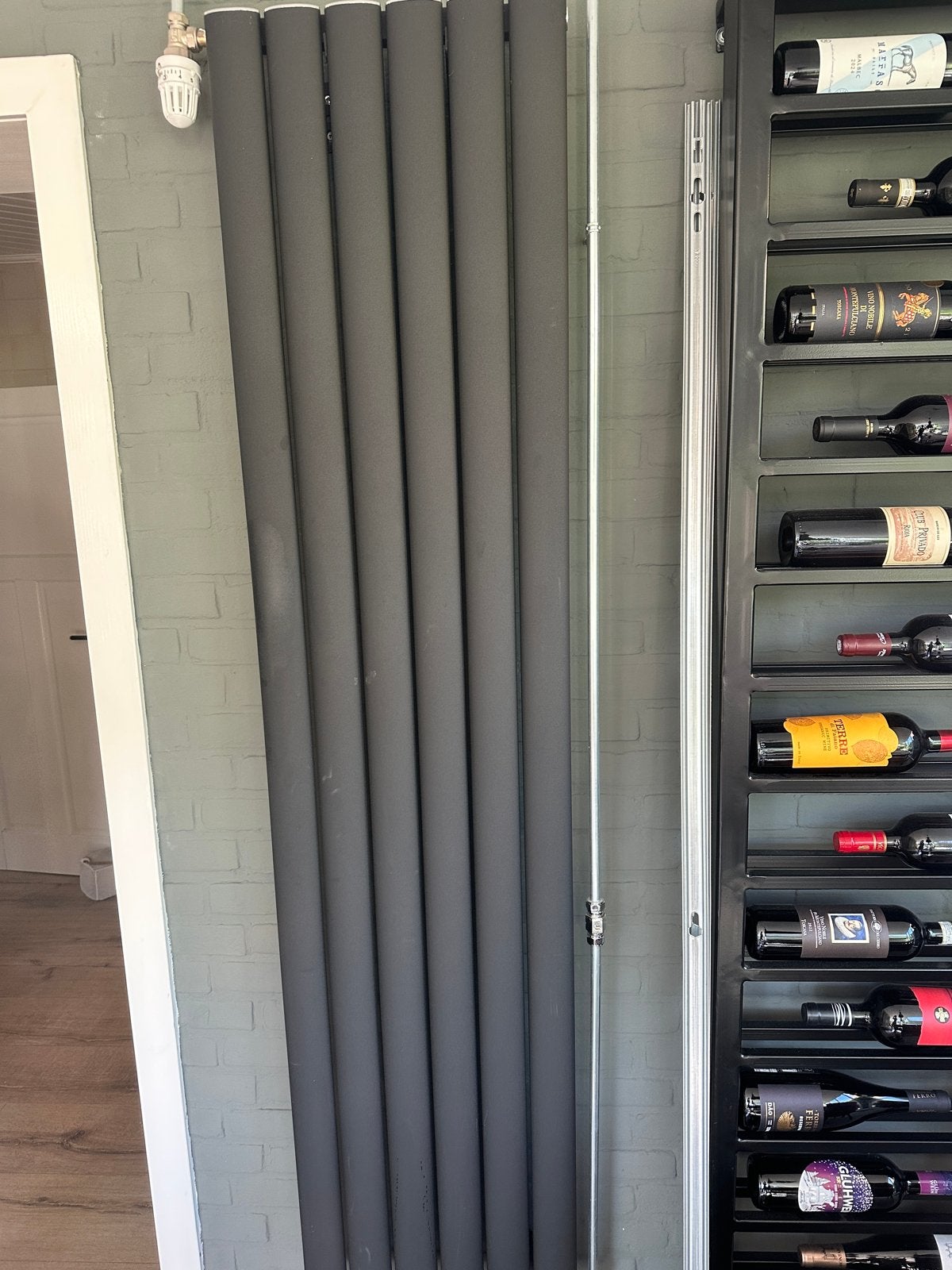 Aluminium designradiator 180x40 cm, Doe-het-zelf en Verbouw, Ophalen, Gebruikt, Radiator, Minder dan 60 cm