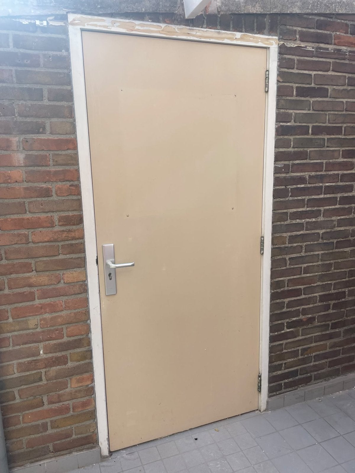 Poort deur - Stevige buitendeur met hang- en sluitwerk, Ophalen, Gebruikt, 80 tot 100 cm, Buitendeur
