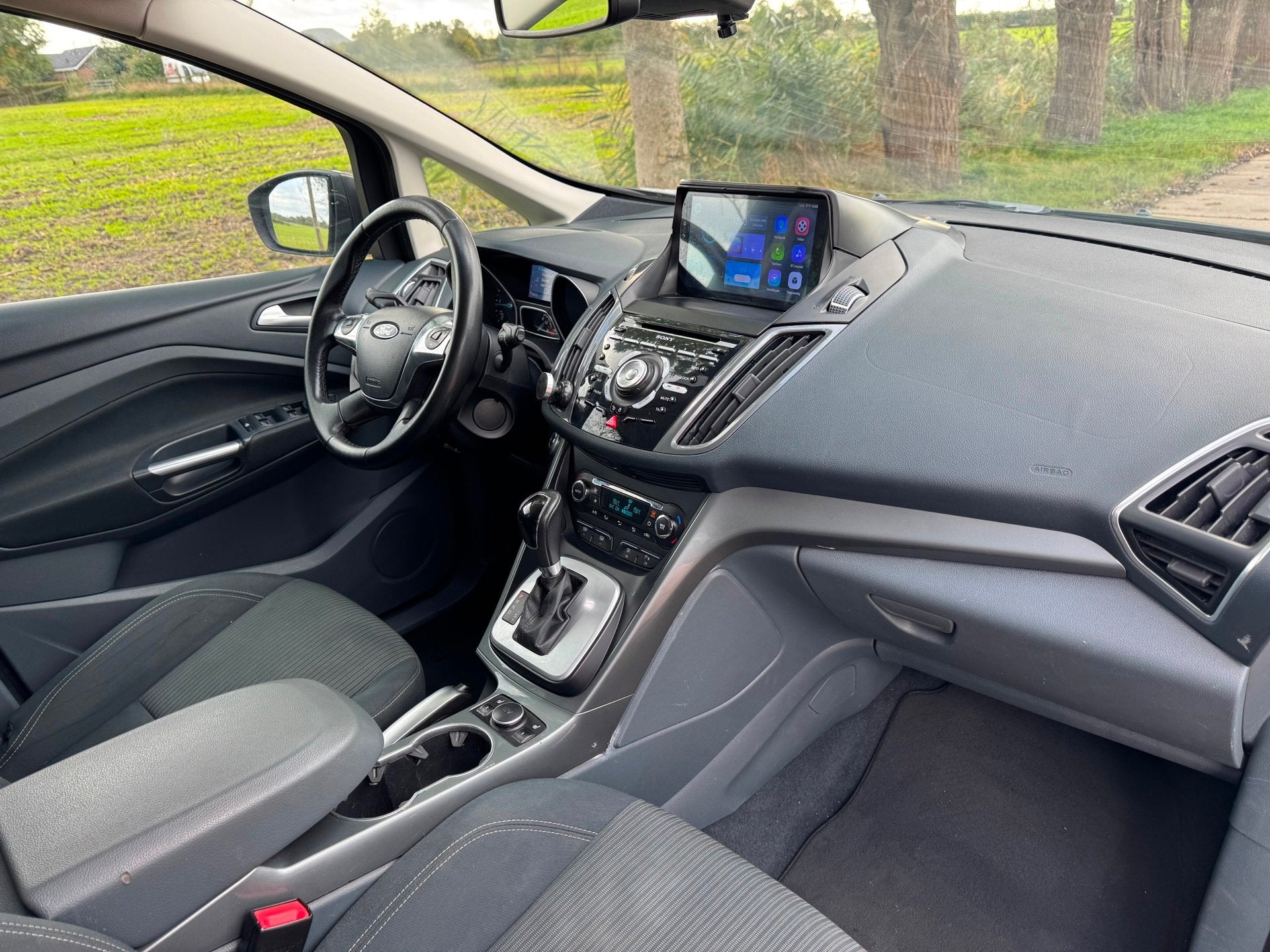 Ford GRAND C-MAX 2.0 TDCi 140PK AUTOMAAT|FULLOPTION, Auto's, Euro 5, Stof, Gebruikt, 4 cilinders