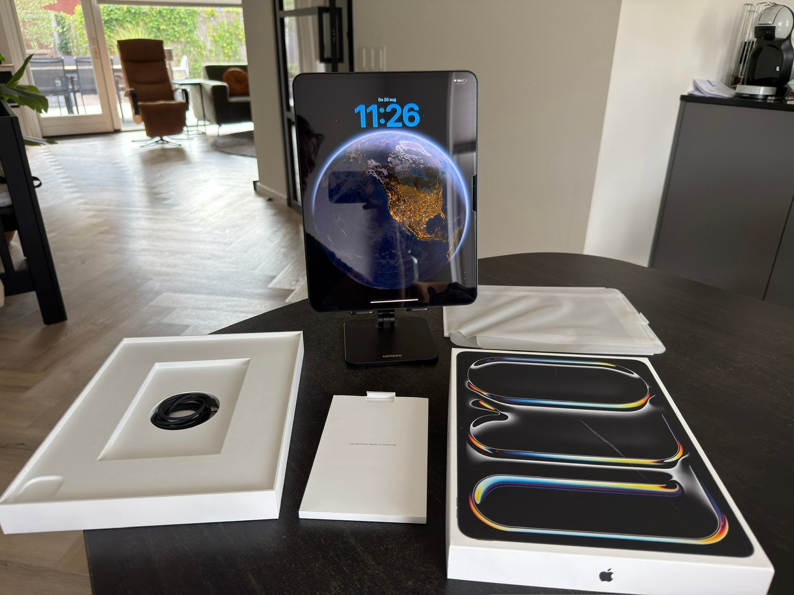 iPad Pro 13-inch M4 256GB Cellular (5G) als nieuw, met doos, Computers en Software, Apple iPads, 13 inch of meer, Zwart, Ophalen of Verzenden