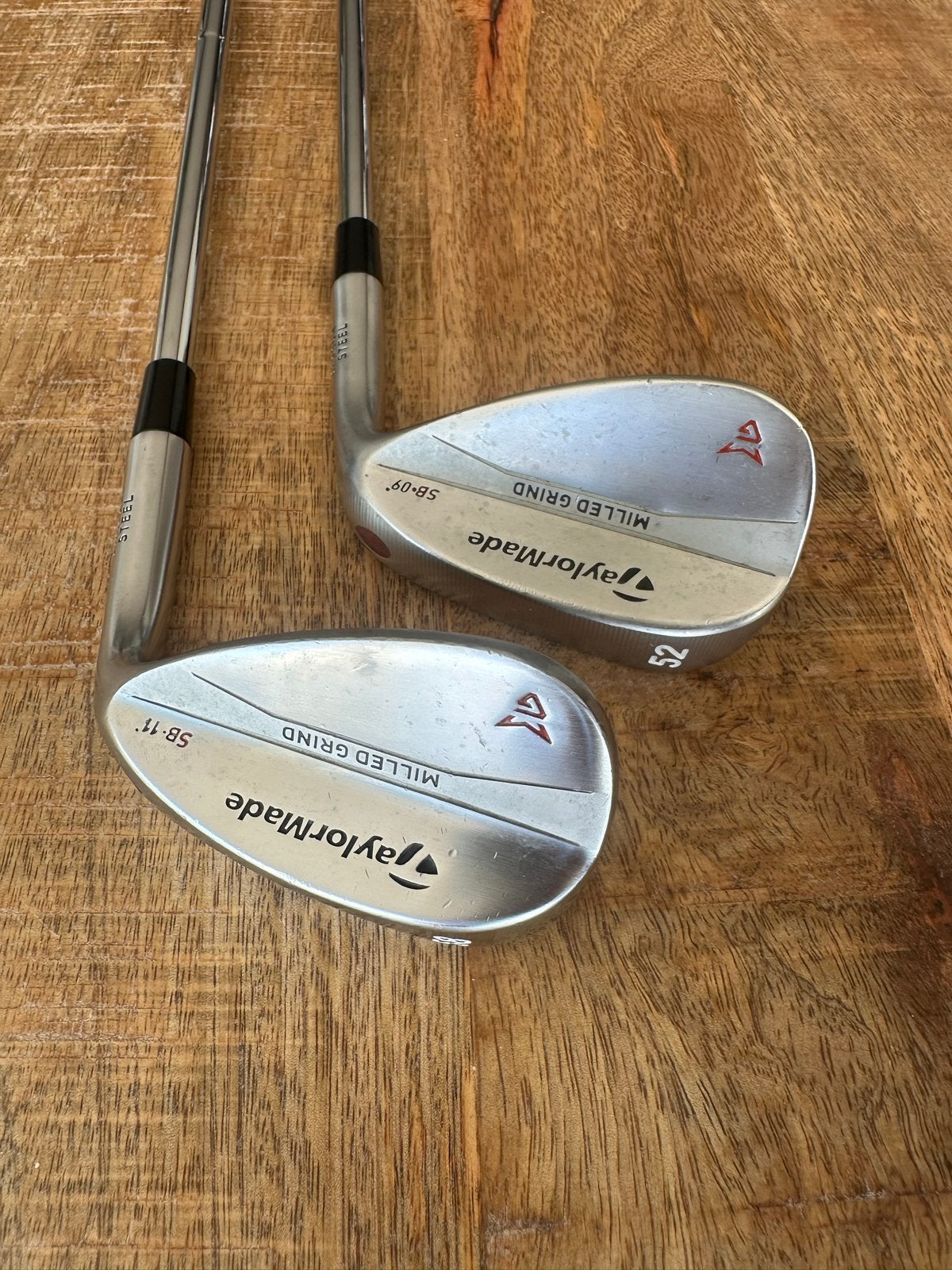 Taylormade Milled Grind Wedges SB11 (58) en SB9 (52), Sport en Fitness, Golf, Ophalen of Verzenden, Gebruikt, Club