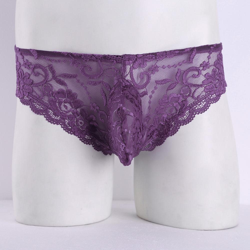 Paarse heren sissy slip / mannen sexy kanten onderbroek, Kleding | Heren, Ondergoed, Verzenden, Paars, Slip